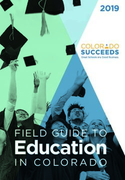 Education FIELD GUIDE TO IN COLORADO 2019 - Colorado Succeeds