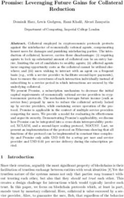 Promise: Leveraging Future Gains for Collateral Reduction