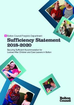 Sufficiency Statement 2018-2020 - " Bolton Council People's Department