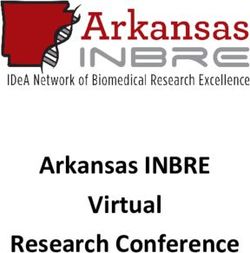 Arkansas INBRE Virtual Research Conference - University of Arkansas