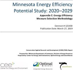 Minnesota Energy Efficiency Potential Study: 2020-2029