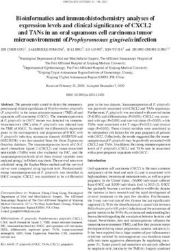 Bioinformatics and immunohistochemistry analyses of expression levels and clinical significance of CXCL2 and TANs in an oral squamous cell ...