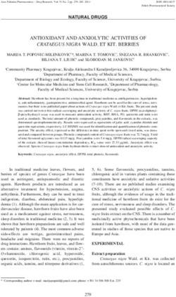 NATURAL DRUGS ANTIOXIDANT AND ANXIOLYTIC ACTIVITIES OF