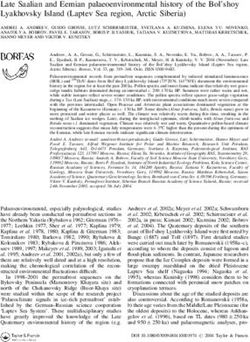 Late Saalian and Eemian palaeoenvironmental history of the Bol'shoy Lyakhovsky Island (Laptev Sea region, Arctic Siberia)