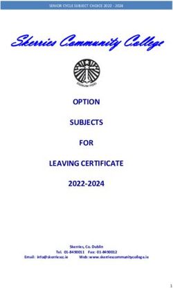 Skerries Community College - OPTION SUBJECTS FOR LEAVING CERTIFICATE 2022-2024 - Skerries ...