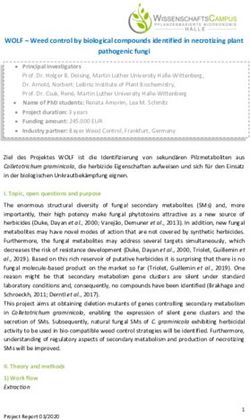 WOLF - Weed control by biological compounds identified in necrotizing plant pathogenic fungi