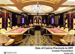 Sale of Casino Precincts to HPF - Investor Presentation October 2018 - cloudfront.net