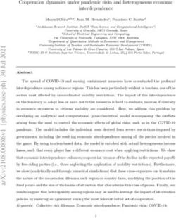 Cooperation dynamics under pandemic risks and heterogeneous economic interdependence - arXiv
