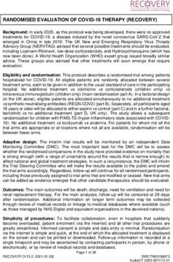 RANDOMISED EVALUATION OF COVID-19 THERAPY (RECOVERY)
