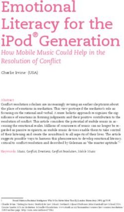 Emotional Literacy for the iPodGeneration