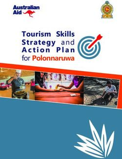 Tourism Skills Strategy and Action Plan for Polonnaruwa - Skills for Inclusive Growth