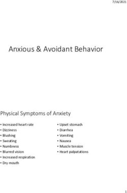 Anxious & Avoidant Behavior - Center for Rural Health