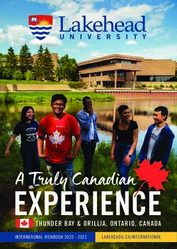 THUNDER BAY & ORILLIA, ONTARIO, CANADA - INTERNATIONAL VIEWBOOK 2020 - 2021 LAKEHEADU.CA/INTERNATIONAL - Times Higher Education
