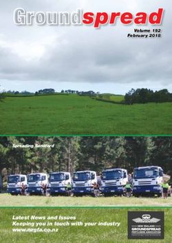 Groundspread - Latest News and Issues Keeping you in touch with your industry www.nzgfa.co.nz