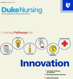 DukeNursing Creating Pathways for - 4 Creating New Pathways 14 Powering Innovative Connections - Duke University School of Nursing