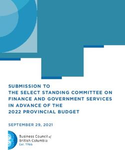SUBMISSION TO THE SELECT STANDING COMMITTEE ON FINANCE AND GOVERNMENT SERVICES IN ADVANCE OF THE 2022 PROVINCIAL BUDGET - SEPTEMBER 29, 2021