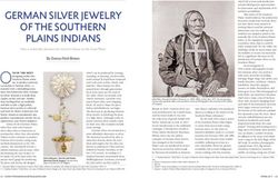 GERMAN SILVER JEWELRY OF THE SOUTHERN PLAINS INDIANS