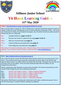 Y6 Home Learning Guide - Stillness Junior School