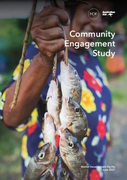 Community Engagement Study - Market Development Facility