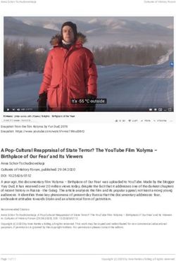 A Pop-Cultural Reappraisal of State Terror? The YouTube Film 'Kolyma - Birthplace of Our Fear' and Its Viewers - Herder ...