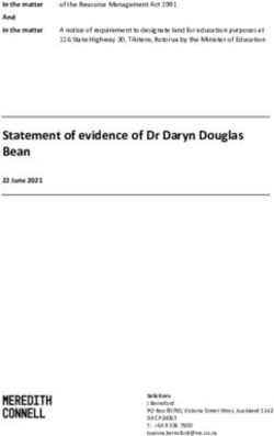 Statement of evidence of Dr Daryn Douglas Bean - Rotorua ...