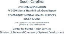 South Carolina UNIFORM APPLICATION - South Carolina ...