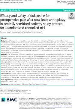 Efficacy and safety of duloxetine for postoperative pain after total knee arthroplasty in centrally sensitized patients: study protocol for a ...