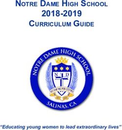 2018-2019 NOTRE DAME HIGH SCHOOL CURRICULUM GUIDE