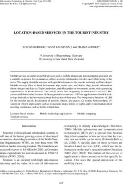 LOCATION-BASED SERVICES IN THE TOURIST INDUSTRY - Semantic Scholar