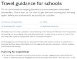 School travel advice for September - Borough Communicators Event 13 Aug 2020 - Grange Park Primary ...