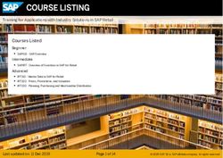 COURSE LISTING - SAP Training