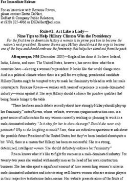 Rule #1: Act Like a Lady- Nine Tips to Help Hillary Clinton Win the Presidency