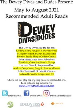 May to August 2021 Recommended Adult Reads