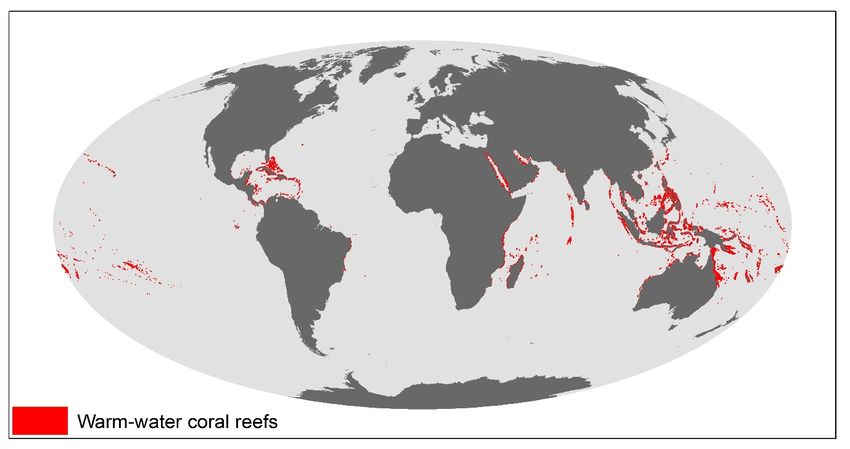 Global Distribution of Coral Reefs - UNEP-WCMC