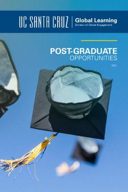 POST-GRADUATE OPPORTUNITIES - UC Santa Cruz