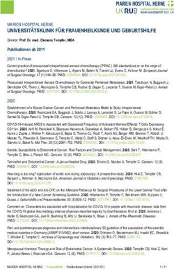 UNIVERSITÄTSKLINIK FÜR FRAUENHEILKUNDE UND GEBURTSHILFE