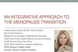 AN INTEGRATIVE APPROACH TO THE MENOPAUSE TRANSITION