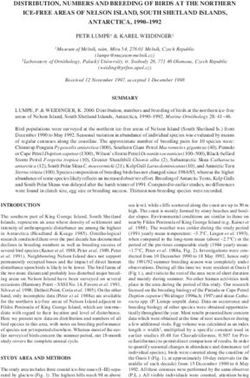 DISTRIBUTION, NUMBERS AND BREEDING OF BIRDS AT THE NORTHERN ICE-FREE AREAS OF NELSON ISLAND, SOUTH SHETLAND ISLANDS, ANTARCTICA, 1990-1992