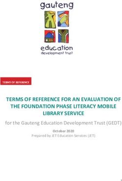 TERMS OF REFERENCE FOR AN EVALUATION OF THE FOUNDATION PHASE LITERACY MOBILE LIBRARY SERVICE - for the Gauteng Education Development Trust (GEDT)