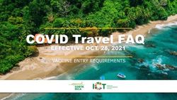 COVID Travel FAQ EFFECTIVE OCT. 28, 2021 - VACCINE ENTRY REQUIREMENTS - Embassy of Costa Rica