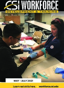 MAY - JULY 2021 Learn real skills here. | workforce.csi.edu - CSI Workforce