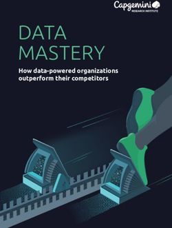 DATA MASTERY How data-powered organizations outperform their competitors