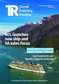 NCL launches new ship and SA sales focus - THIRD PARTY ALLIANCES BOOST AGENCY GROUPS Card payments are agents' biggest challenge - Travel Industry ...