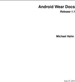 Android Wear Docs Release 1.1 - Michael Hahn