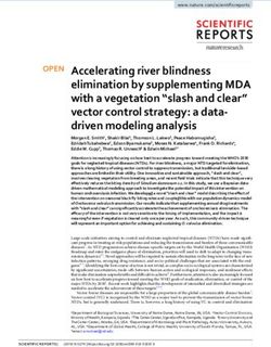 Accelerating river blindness elimination by supplementing MDA with a vegetation "slash and clear" vector control strategy: a data-driven modeling ...
