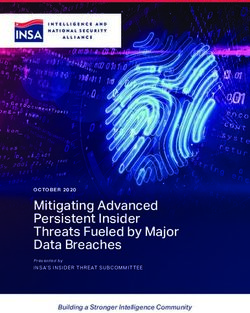 Mitigating Advanced Persistent Insider Threats Fueled by Major Data Breaches - Building a Stronger Intelligence Community
