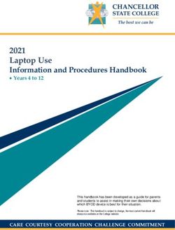 2021 Laptop Use Information and Procedures Handbook - Chancellor State College