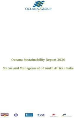 Oceana Sustainability Report 2020 Status and Management of South African hake - Oceana ...