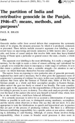 The partition of India and retributive genocide in the Punjab, 1946-47: means, methods, and purposes1