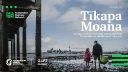 Tīkapa Moana AN EVALUATION OF A SYSTEMS CHANGE INITIATIVE TO RESTORE THE HAURAKI GULF 2018-2021 - Sustainable ...